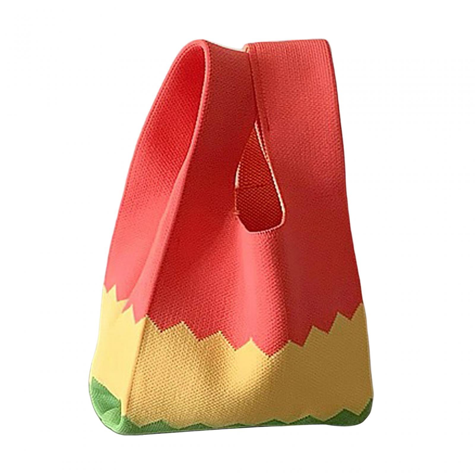 Women s Knit Tote Bag Handmade Purse Shoulder Bag for Outdoor Vacation