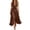 C1-Coffee696, variant on Tie Waist Midi Dress For Women Halter Deep V Neck Asymmetric Hem Wedding Guest Long Dress