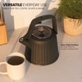 thumbnail image 5 of Thyme & Table 2.5L Stainless Steel Ribbed Tea Kettle, Moss, 5 of 10