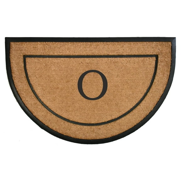 The General Half-Circle Monogram Doormat , 30" x 48", Letter O