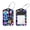 multicolored 4, variant on 2 Pcs Night Star Moon Cat Luggage Tag for Suitcases, Leather Baggage Tags Identifiers for Travel, Stainless Steel Loop Name ID Label for Women Bag Backpack
