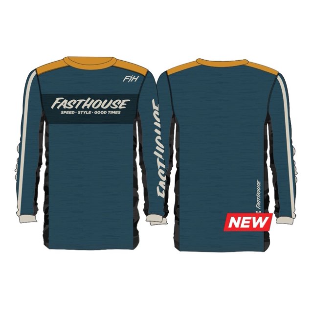 FASTHOUSE : JEUNESSE Classique ACADIA LS Maillot : HEATHER INDIGO : YM