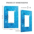 thumbnail image 3 of Daiia Winter With Snowflakes Pattern Decorator Wall Plate Child Safe Outlet Cover, Switch and Outlet Covers,Size 1-Gang 5.0" x3.0" , Polycarbonate Thermoplastic-Style U, 3 of 6