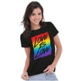 thumbnail image 5 of LGBT Love is Love Gay Pride Rainbow Women's T Shirt Ladies Tee Brisco Brands M, 5 of 5