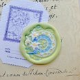 thumbnail image 3 of Reloj de bolsillo con forma de lirio, cesta de fresas, tulipán, castillo en el cielo, loto, ballena, sello de latón ignífugo, sello para sobres, sello de invitación, 3 of 5