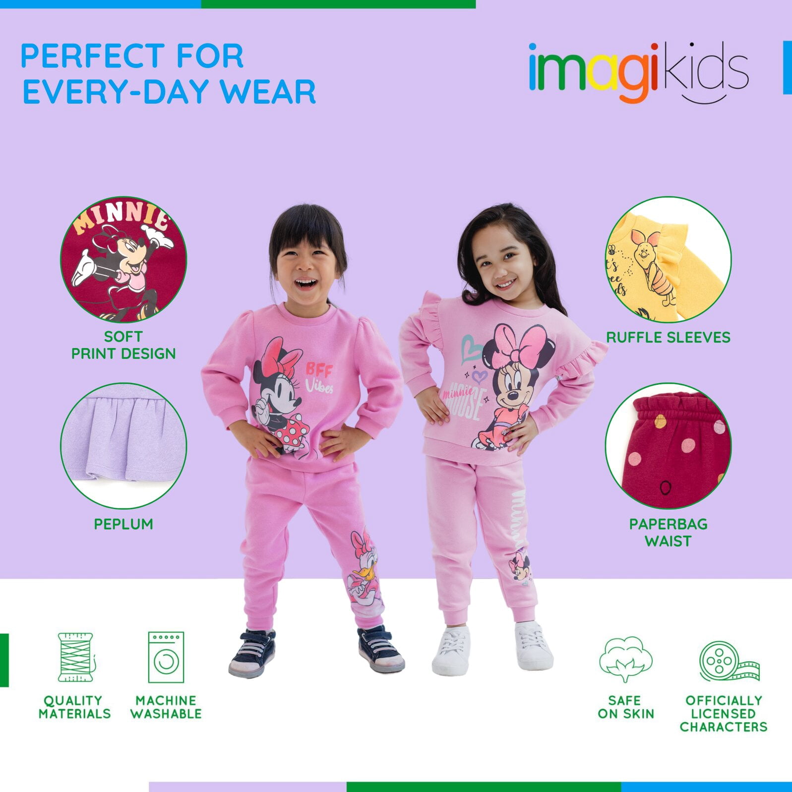Disney Winnie the Pooh Eeyore Piglet Infant Baby Girls Fleece Sweatshirt and Pants Set 12 Months