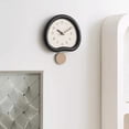 thumbnail image 4 of Non Drilling Living Room Wall Clock Swing Creative Clock Face Simple Clock, Suitable for Living Room, Study, Bedroom, Office, 4 of 5