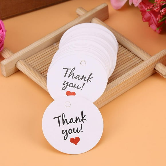 Rdeghly 100pcs White Handmade Hang Label Wedding Favor Gift Dessert Tags Clothing Jewelry Price Tag,Wedding Favor Tags, Wedding Gift Tag