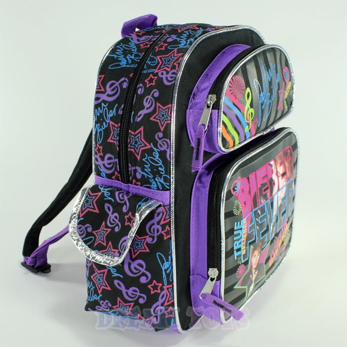 12" Justin Bieber Fever True Belieber Small Toddler Backpack - Book Bag Girls