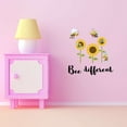 thumbnail image 3 of Holiday Gift Children Bee different Cute Flower Wall Decal Decoration Bee different Vinyl Wall Decal Decor Art Lasts Years and Easily Removable - Size: 23 in x 23 in, 3 of 3
