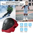 thumbnail image 2 of Protective Gear Set for Teens | 6-Piece Blue PE Shell, Adjustable Straps, Shock-Absorbing Foam, Elbow Knee Wrist Pads | Roller Skate, Bike, Scooter, S Size, 2 of 6