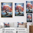 thumbnail image 4 of Designart "Colorful Oak Tree Oak Euphony II" Floral & Botanical Floater Framed Wall Decor, 4 of 7