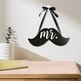 thumbnail image 3 of Unique Hanging Plaque Simple Innovative Creative Mr Mrs Lips Beards Wall Plaque Wedding Supplies, 3 of 7