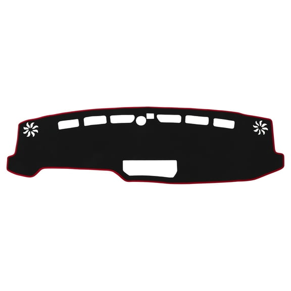 Dashboard Cover for Ford Bronco SUV 2021-2025 Dash Cover Mat Carpet Center Console Dash Cover Mat Polyester Black Red 1 Pcs