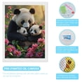 thumbnail image 3 of Diamond Art Kits for Adults - Pandas Family Among Pink Flowers 5d Diamond Painting for Adults, Diamond Art for Adults Beginners, Frameless Diamond Painting Kits for Adults for Home Wall Decor, 3 of 7