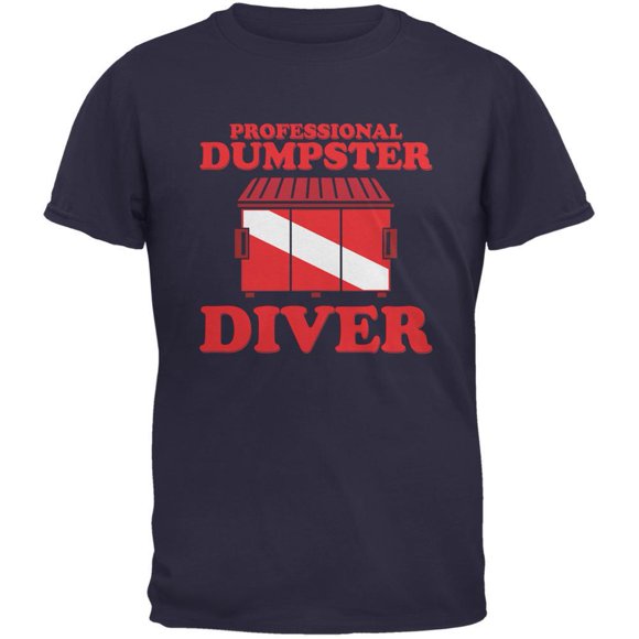Professional Dumpster Diver Navy Adult T-Shirt