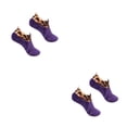 thumbnail image 1 of Sonducket Calcetines de suelo de invierno Tobillo Estampado de leopardo Antideslizante Zapatillas gruesas unisex Mujer violeta 2Conjunto, 1 of 6