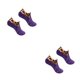 thumbnail image 4 of Guardurnaity Calcetines de suelo de invierno Tobillo Estampado de leopardo Antideslizante Zapatilla unisex para mujer Mujer violeta 2Conjunto, 4 of 6