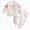 A197-White, variant on Baby Girl Fall Winter Clothes Toddler Outfit Letters Graphic Crewneck Sweatshirts Joggers Pants Set 18-24 Months