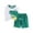 A Green, variant on Fesfesfes 1-4Years Infant Baby Boys Clothes Set Cartoon T-shirt Tops+Shorts Summer Outfits