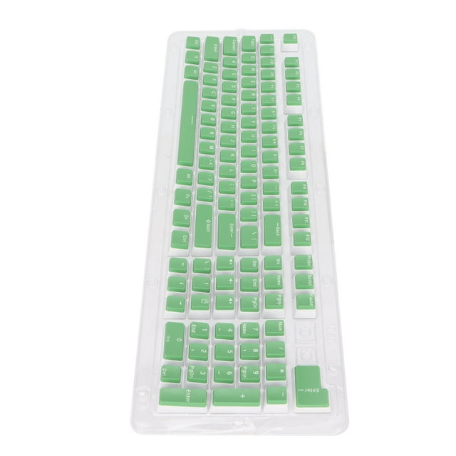 Computer Accessories, Wide Range Applications Convenient Installation Ergonomic Design 110 Keys Keyboard Keycaps OEM Height For Most Mechanical Keyboards White Characters,Dark