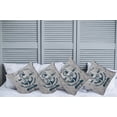 thumbnail image 6 of Ambesonne Nautical Throw Pillow Cover 4 Pack, Anchor Skull Sea, 24", Beige Navy Blue, 6 of 6