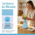 thumbnail image 2 of REGALWOVEN Modern Geometric Flower Vase, Unbreakable Vase for Home Decor Blue 4.7"L x 4.7"W x 6.7"H, 2 of 6
