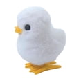 thumbnail image 2 of Juguete de peluche de pollito con cuerda, diseño de dibujos animados realista para niños, juguete para saltar Blanco 30 g, 2 of 9