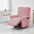 thumbnail image 3 of Housse de Chaise Longue Extensible 76-96cm (Gris), 3 of 8