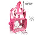 thumbnail image 2 of DALIX Clear Backpack for School Transparent Bags Bulk in Purple and Hot Pink (2-Pack), 2 of 6