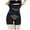 Black, variant on Elainilye Fashion Shapewear Bodysuit Tummy Control High Waist Butt Lifting Pants Anti-Glazing Body Shaper Corset Pants,Black