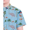 thumbnail image 3 of Visive Men's Stylish Hawaiian 2 Pack Button Down Short Sleeve Shirt - For Big & Tall Men - Up Fun Aloha Shirts for Casual and Party Wear - Diverse Prints for Every Occasion - Durable & Fashion-Forward, 3 of 7