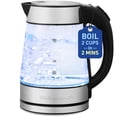 thumbnail image 1 of Elite Gourmet EKT-602 Electric BPA-Free Glass Kettle, Cordless 360&Acirc;&deg; Base, Stylish Blue LED Interior, Handy Auto Shut-Off Function &acirc;?? Quickly Boi, 1 of 8