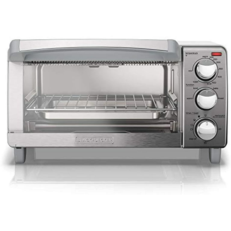 Black & Decker 4-Slice Toaster Oven with Natural Convection - Stainless  Steel