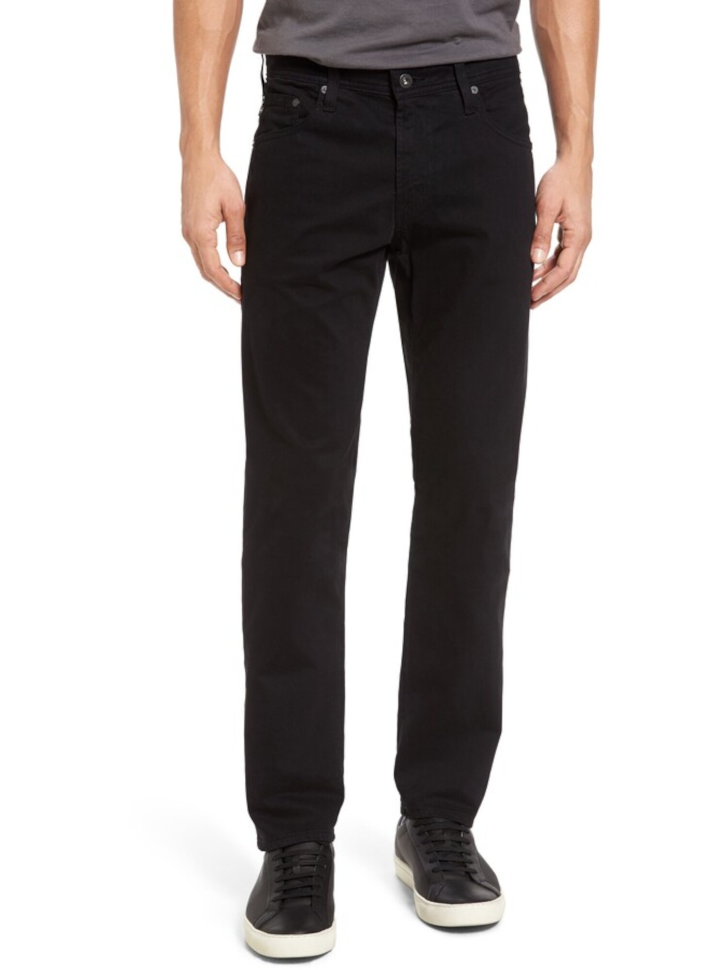 ADRIANO GOLDSCHMIED Mens Black Slim Fit 