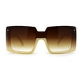 thumbnail image 2 of Womens Mod Luxury Squared Chic Plastic Fashion Sunglasses Peach Brown, 2 of 4