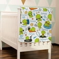 thumbnail image 6 of Yibo Dinosaur Alphabet Blanket Flannel Soft and Comfortable Anti-static Bed Sofa Blanket, 6 of 7