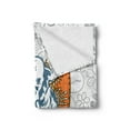 thumbnail image 2 of Animal Soft Flannel Fleece Throw Blanket, Surfboards and Floral Backdrop Aloha Athlete Sports, Cozy Plush for Indoor and Outdoor Use, 50" x 70", Slate Blue Pale Grey, by Ambesonne, 2 of 5