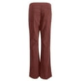 thumbnail image 7 of GJSYRH Women's Corduroy Flare Pants Elastic Waist Bell Bottom Trousers 2025 Fall Pants, 7 of 7