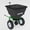 Green, variant on Wisykoke 110 LB Tow-Behind Broadcast Spreader, Adjustable Flow Lawn Spreader with Hitch & Hopper Cover, ATV Lawn Tractor Pull Behind Fertilizer & Grass Seed Spreader for Yard, Farm & Winter Ice Melt