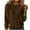 Brown, variant on FAIWAD Womens Corduroy Tops Solid Color Crewneck Long Sleeve Ribbed Pullover Casual Lightweight Blouses