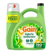 Gain Liquid Laundry Fabric Softener and Conditioner, Original Scent, 140 fl oz, 190 Loads