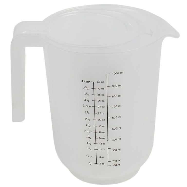 Precise Pour 3-Piece Clear Plastic Measuring Cup Set Precise Pour 3-Piece Clear Plastic Measuring Cup Set