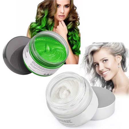Mofajang Hair Wax 2 Colors Kit Temporary Hair Coloring Styling