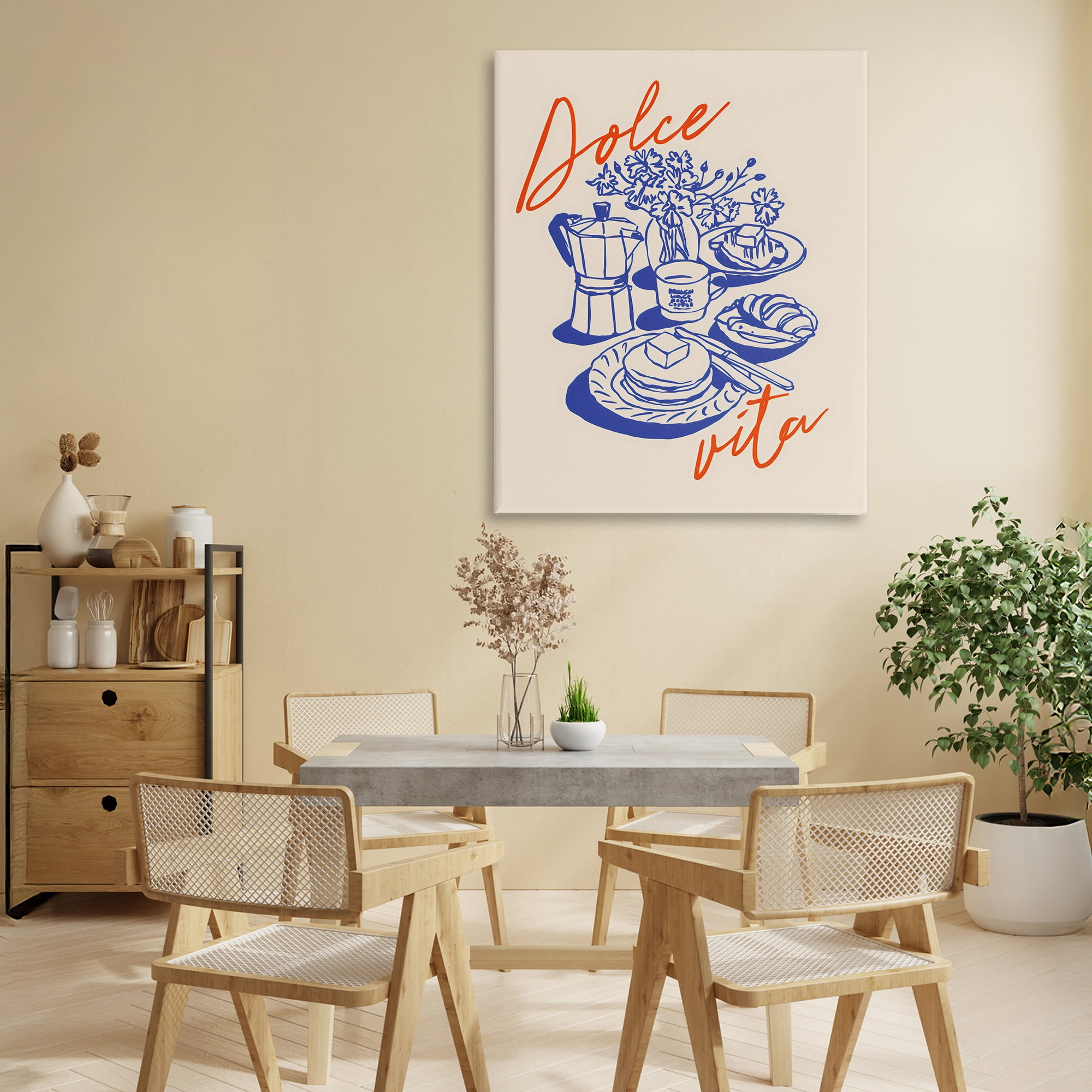 Stupell Industries Retro Breakfast Morning Spread Canvas Wall Art, design by The Prints Vibe