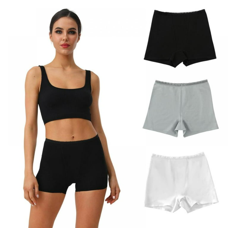 Slip Shorts for Women,3 Pack Comfortable Seamless Smooth Slip Shorts for  Under Dresses