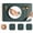 dark green beige, variant on Double-sided Lychee Pattern Leather Placemat 4pcs/lot Hotel Western Food Mat High-end Sense Household Environmental Protection Dining Table Heat Insulation and Anti-scalding Mat
