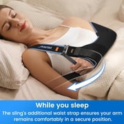 Velpeau Arm Sling Shoulder Immobilizer for Left or Right Arm - Comfortable Relief for Shoulder & Elbow Injury, Rotator Cuff Surgery, Broken Wrist, Hand Fit Men & Women(Comfort type,M)
