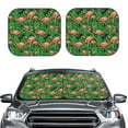 thumbnail image 2 of Balery 2 Piece Flamingo Car Windshield Sun Shade|Foldable Front Windshield Shade for Car Front Window for Most Sedans SUV Truck-Medium, 2 of 7