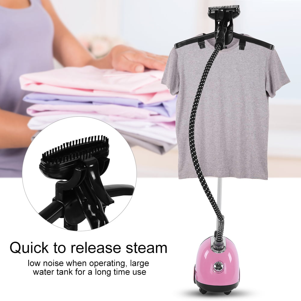 EBTOOLS Vertical Steamers,1700W 1.8L Commercial Home Hanging Garment Steamer Clothes Steam Iron Wrinkle Remover for Commercial Home Ironing Cleaning Clothes 